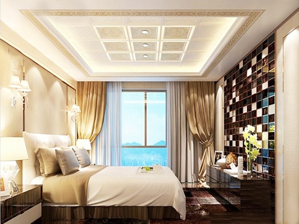 trần nhôm phòng ngủ