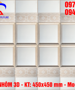 Tấm trần nhôm 3D 450×450 mm - Mẫu tấm hoa thị