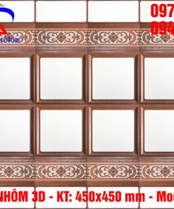 Tấm trần nhôm 3D 450×450 mm - Mẫu hoa hồng đỏ
