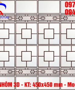 Tấm trần nhôm 3D 450×450 mm - Mẫu tấm ca rô