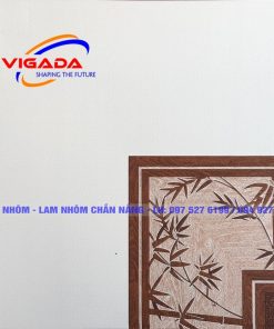 Alternative view of Tấm trần nhôm 3D 450x450 mm - Mẫu hoa văn tre