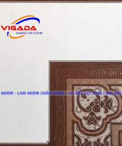 Alternative view of Tấm trần nhôm 3D 450×450 mm - Mẫu hoa hồng đỏ