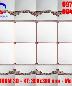 Tấm trần nhôm 3D 300x300 mm - Model: SJ0456