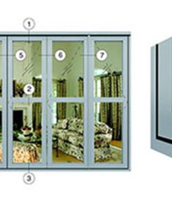 Cửa nhôm Xingfa mở xếp gấp, hệ 63.