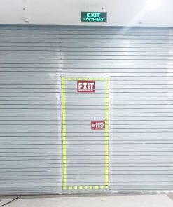 Alternative view of Cửa cuốn chống cháy, có cửa thoát hiểm