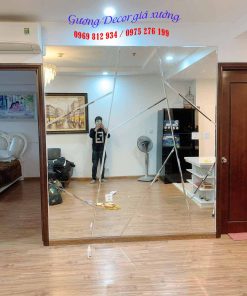 Gương dán tường decor