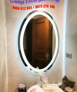 Gương đèn led elip nhà tắm