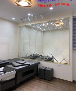 Gương dán tường spa salon
