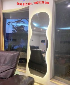 Gương hậu led nghệ thuật phòng khách
