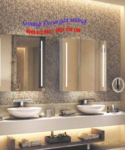 Gương led lavabor nhà hàng
