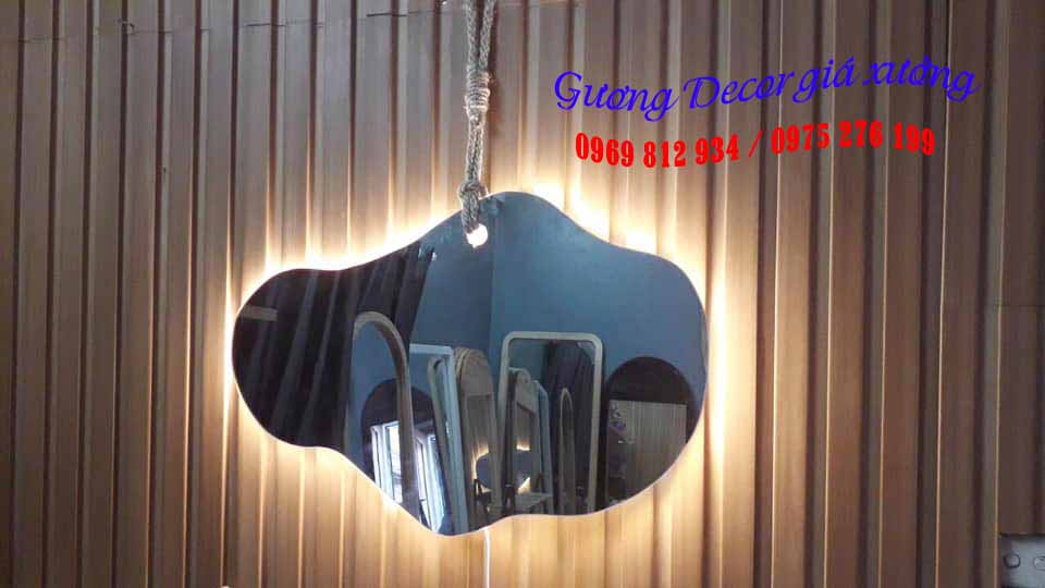 Gương nghệ thuật decor nhà hàng khách sạn