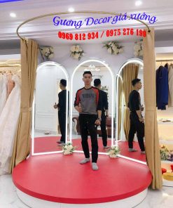 Gương cho không gian chụp hình ghép 3 gương