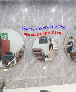 Gương viền thép tròn